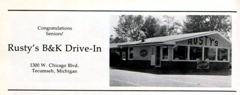 Shorts Drive-In (B&K Root Beer, Allens Root Beer, B-K Root Beer, BK Root Beer) - Tecumseh - Rustys B-K 1300 W Chicago Blvd